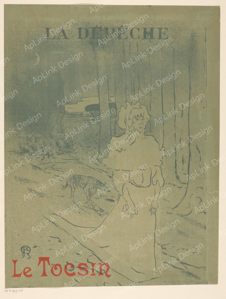 パリの夜を告知するポスターの線と面 — 警鐘（ル・トクサン）（Affiche voor het boek Le tocsin in de krant La Dépêche, RP-P-1949-618）。Wikimedia Commons所蔵のPD画像。
