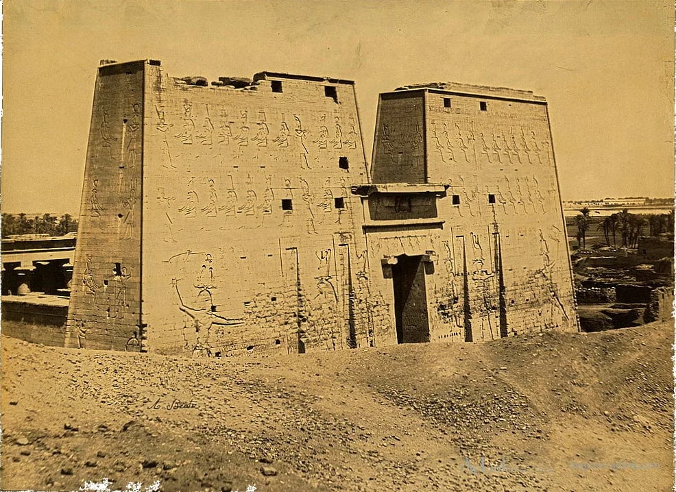 [Temple of Horus, Idfū, Egypt] — カイロ／エジプトの古写真