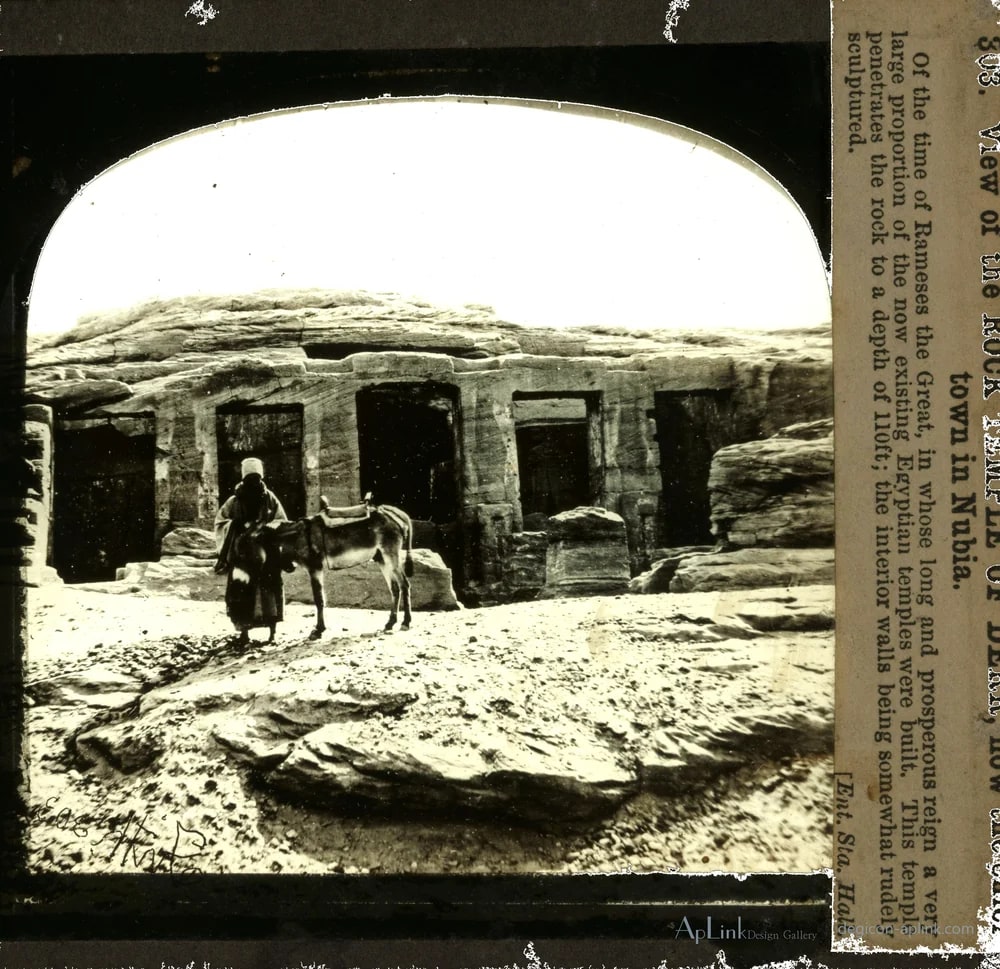 Tempel van Derr bij Aswan in Nubië — カイロ／エジプトの古写真