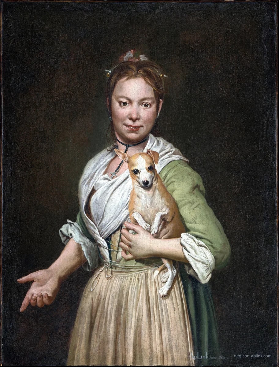 A Woman with a Dog — フィレンツェの古写真