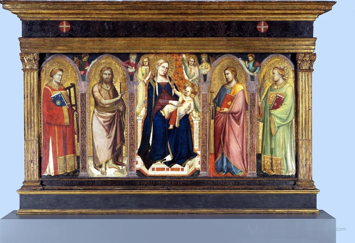 Madonna and Child Enthroned with Saints — フィレンツェの古写真