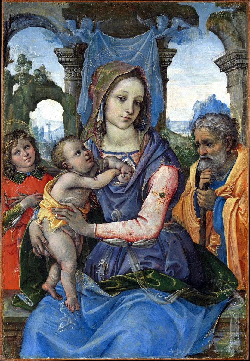 Holy Family with an Angel — フィレンツェの古写真