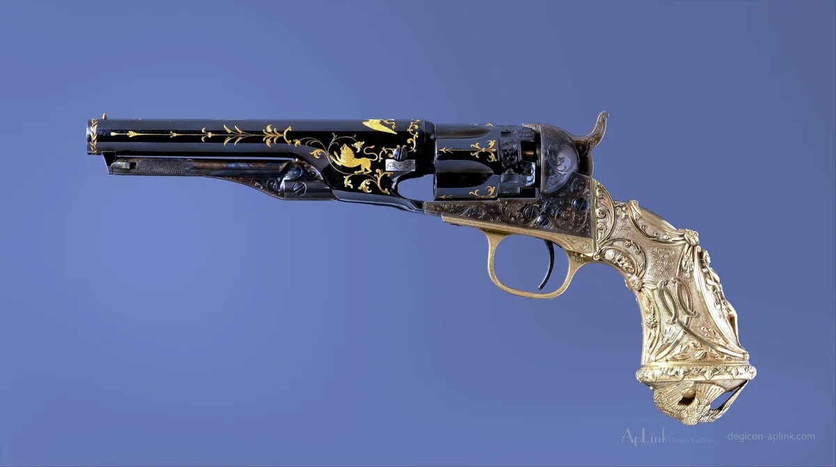 Colt Model 1862 Police Revolver, serial no. 38549 — ニューヨークの古写真