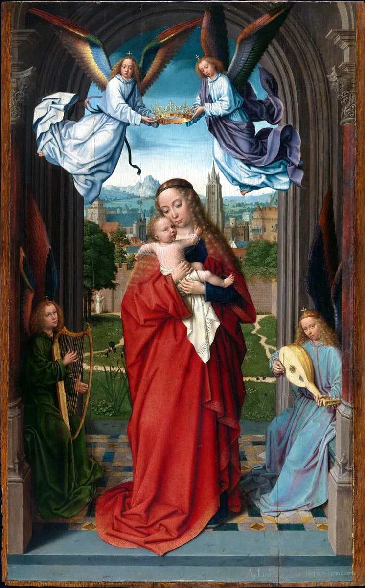 Virgin and Child with Four Angels — パリの古写真