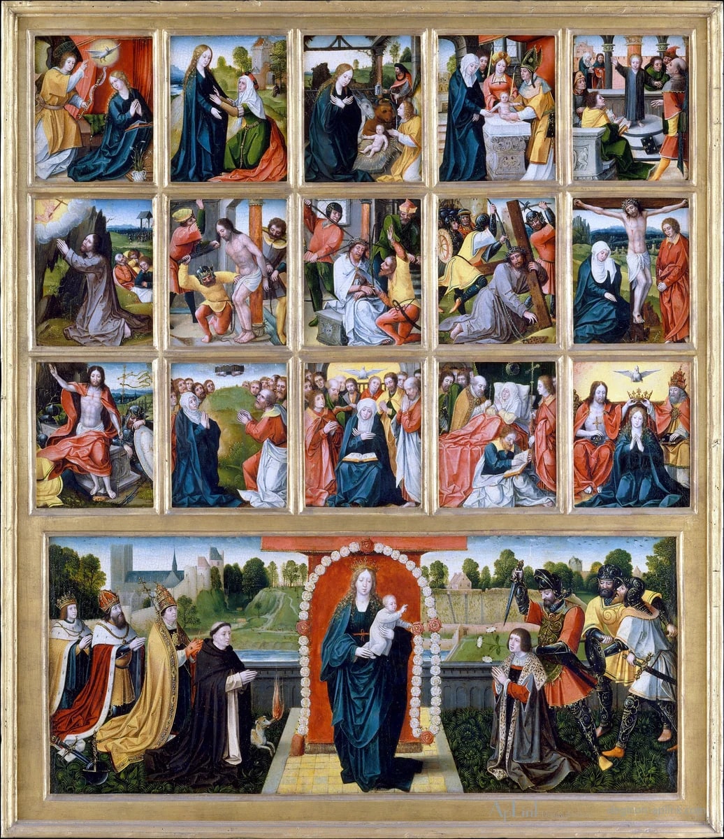 The Fifteen Mysteries and the Virgin of the Rosary — パリの古写真