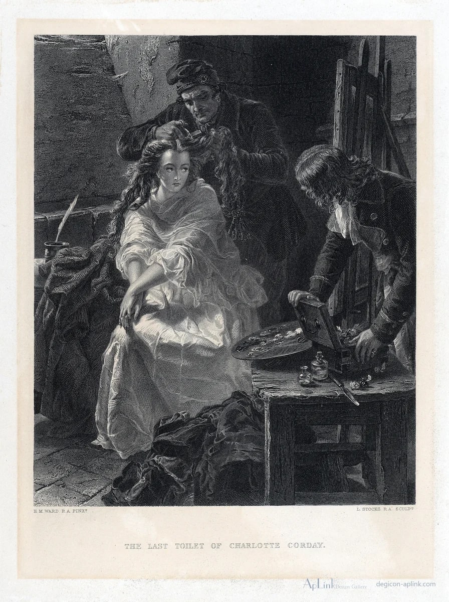 The Last Toilet of Charlotte Corday — パリの古写真