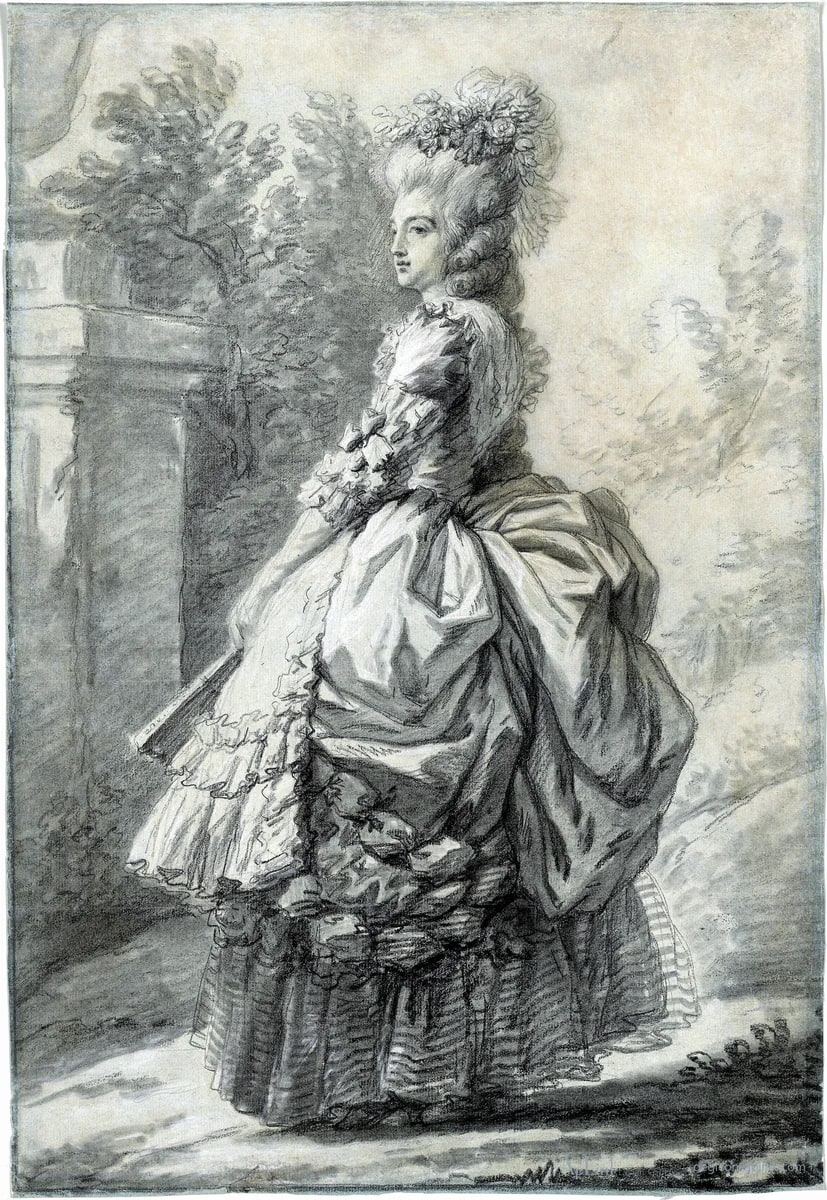 Marie Antoinette in a Park — パリの古写真