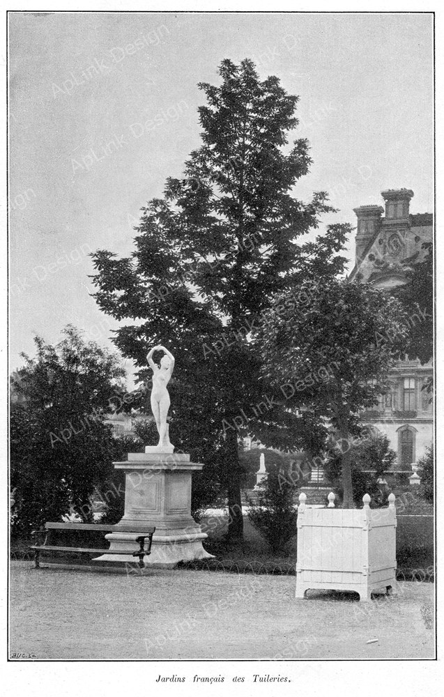 Clément Maurice Paris en plein air, BUC, 1897,047 Jardins français des Tuileries.jpg — パリの古写真