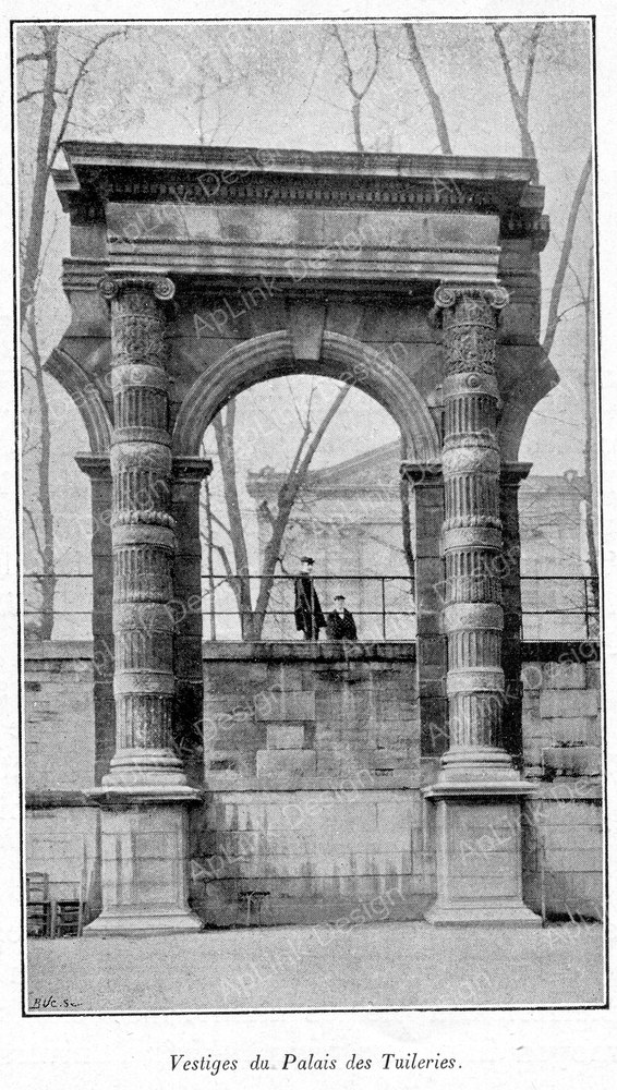 Clément Maurice Paris en plein air, BUC, 1897,060Vestiges du Palais des Tuileries.jpg — パリの古写真